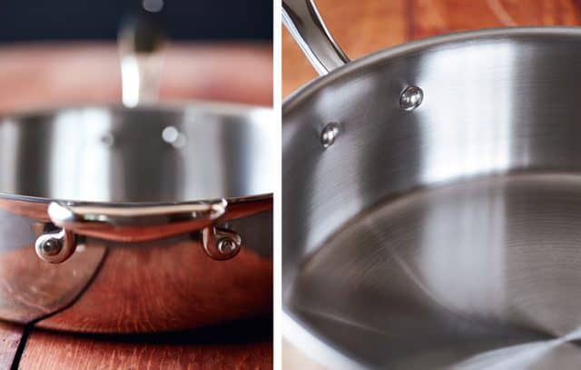 Hammer Stahl 4qt Saute Pan Review rivets