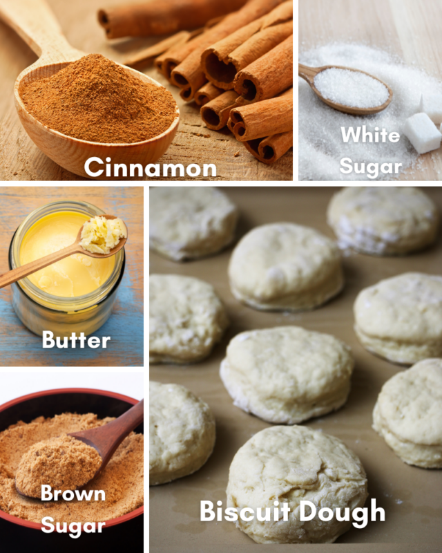 ingredients for monkey bread.